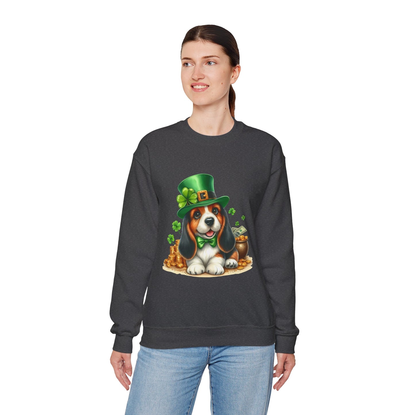 Beagle Puppy Leprechaun Unisex Sweatshirt