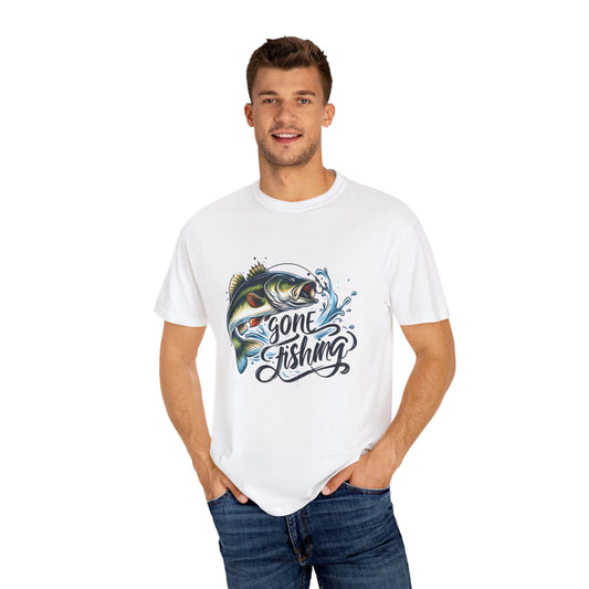 Gone Fishing Unisex Garment-Dyed T-shirt