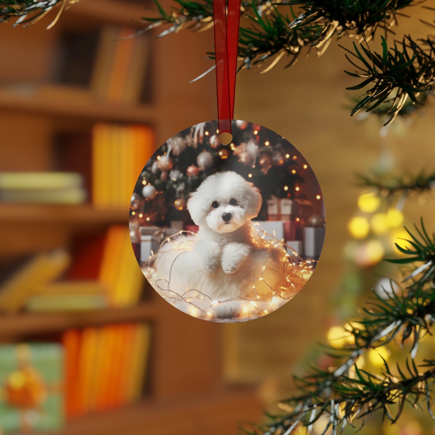 Bichon Frise Metal Ornaments