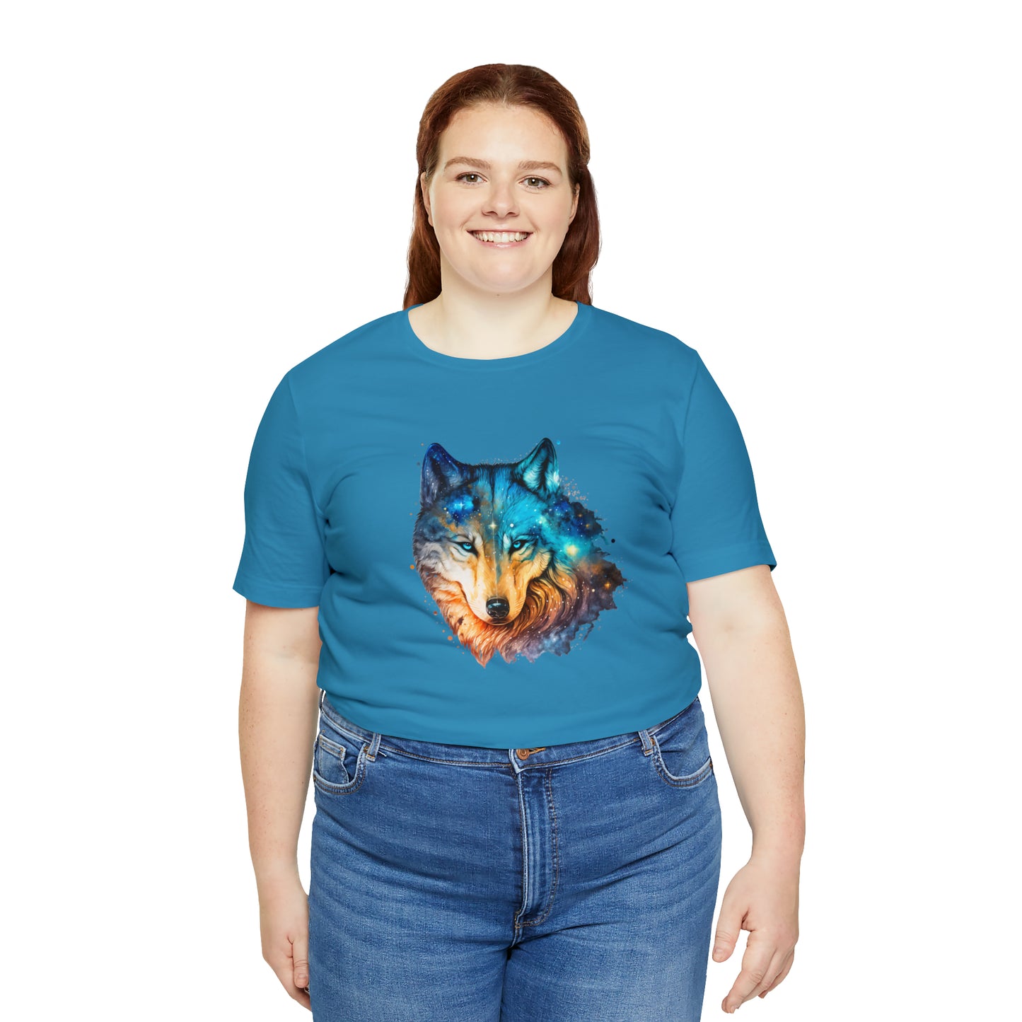 Unisex Jersey Short Sleeve Watercolor Wolf Tee