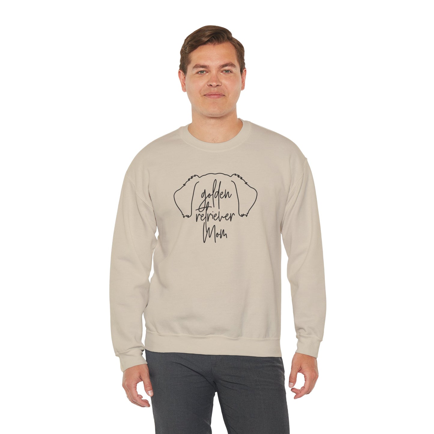 Golden Retriever Outline Unisex Heavy Blend™ Crewneck Sweatshirt
