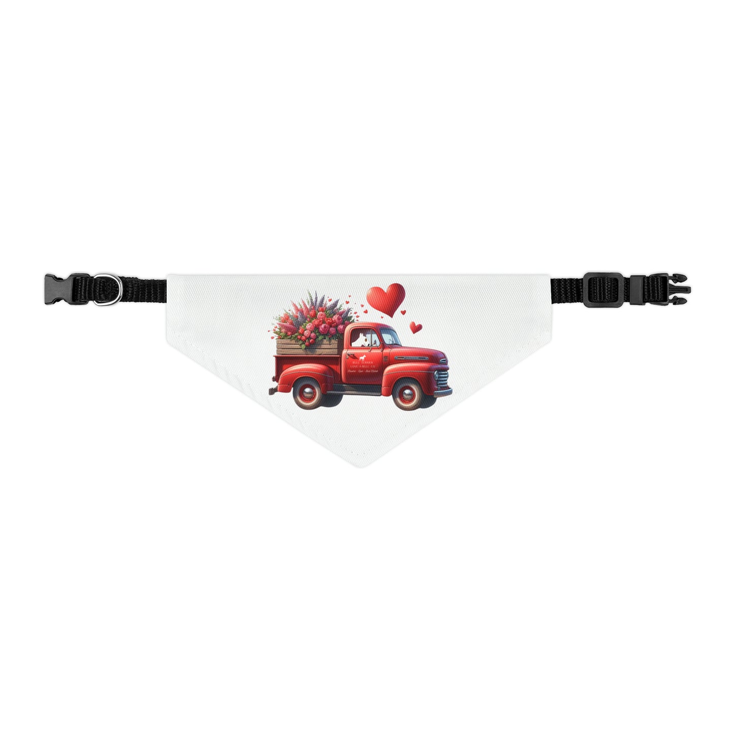 Eye Patch Bull Terrier Valentine's Day Truck Pet Bandana Collar