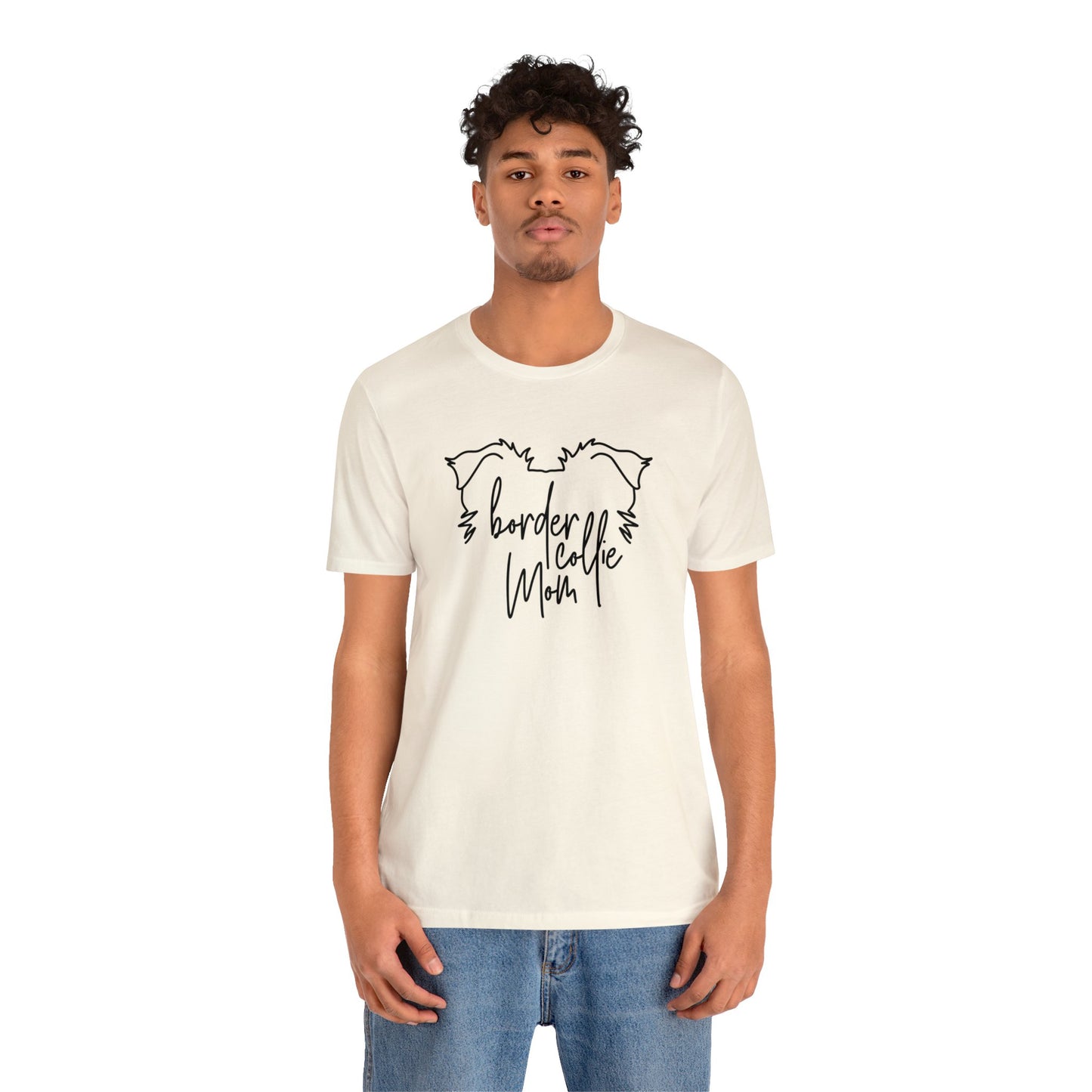 Border Collie Mom Unisex Jersey Short Sleeve Tee