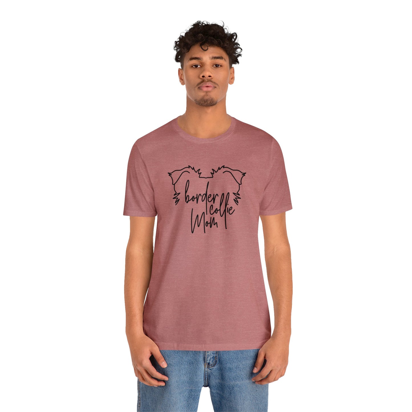 Border Collie Mom Unisex Jersey Short Sleeve Tee