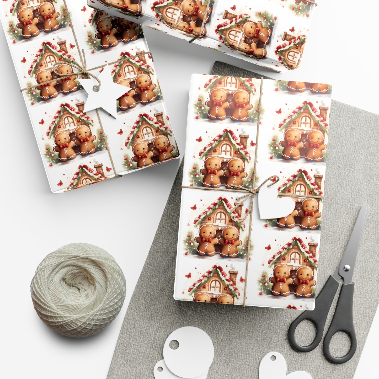 Gingerbread Gift Wrap Papers