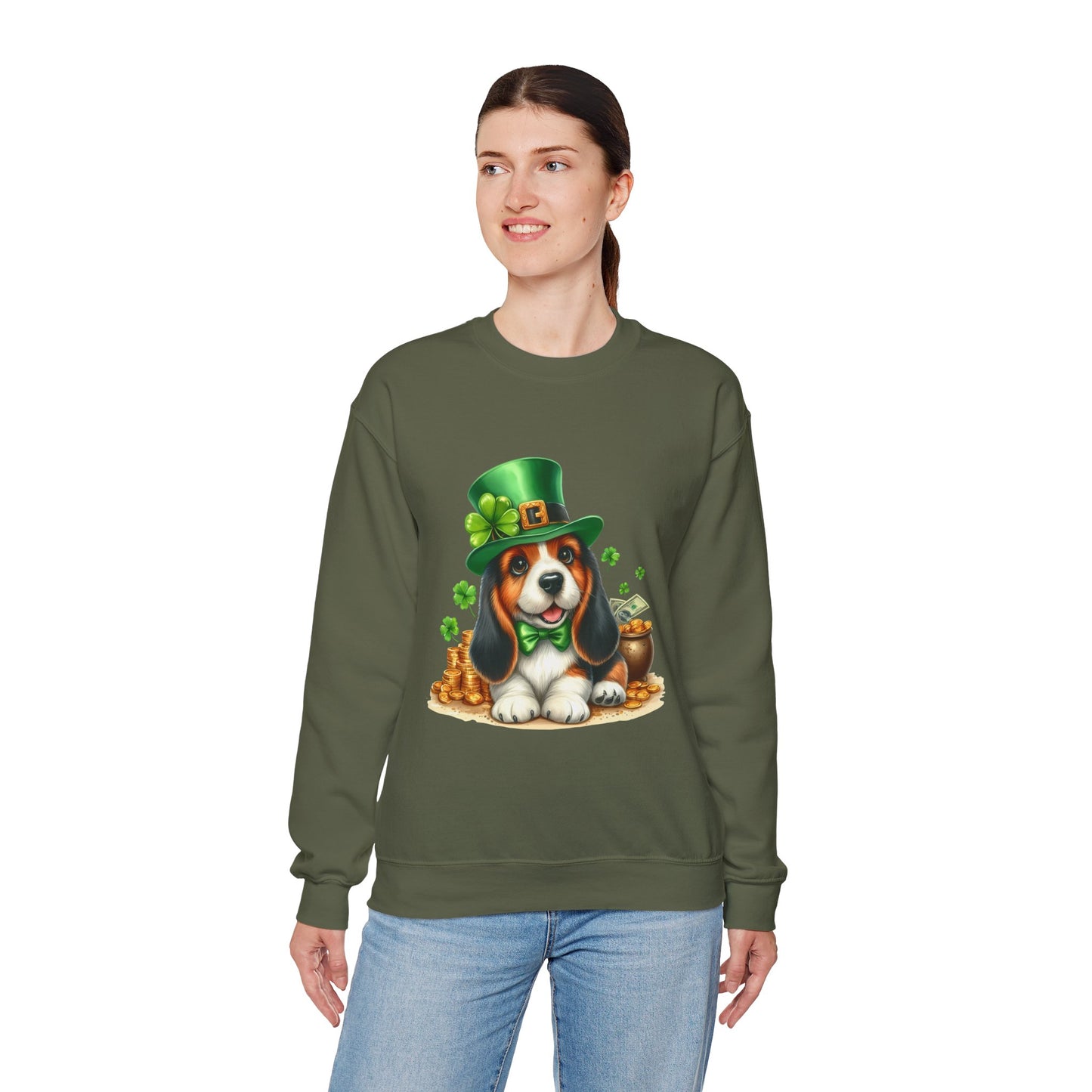 Beagle Puppy Leprechaun Unisex Sweatshirt