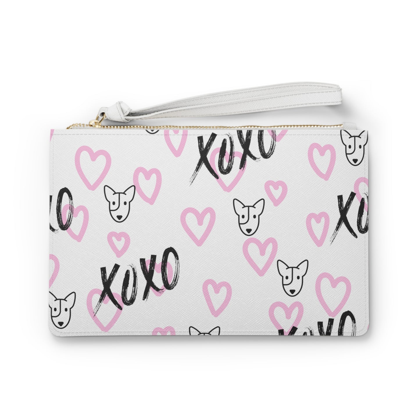 Bull Terrier XOXO Clutch Bag