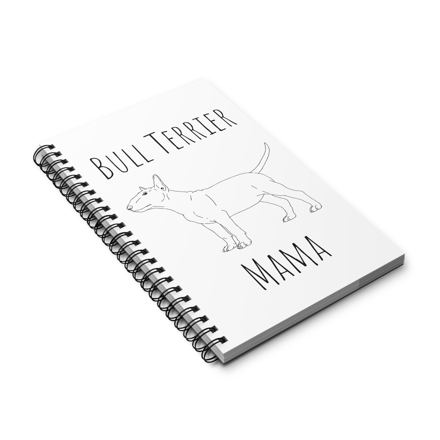 Bull Terrier Mama Spiral Journal