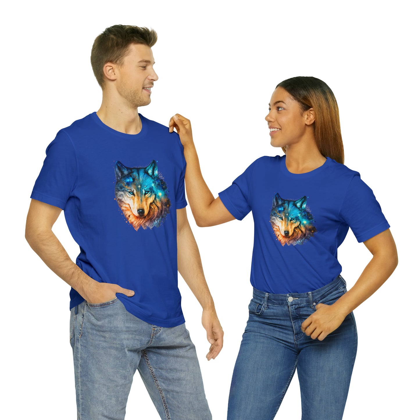 Unisex Jersey Short Sleeve Watercolor Wolf Tee