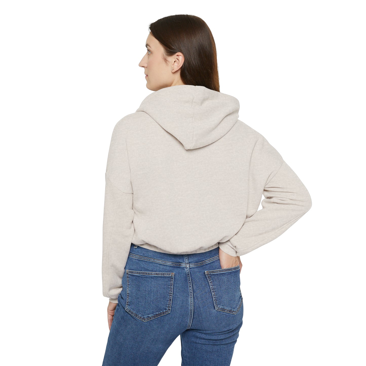 Women's Bull Terrier Cinched Bottom Hoodie