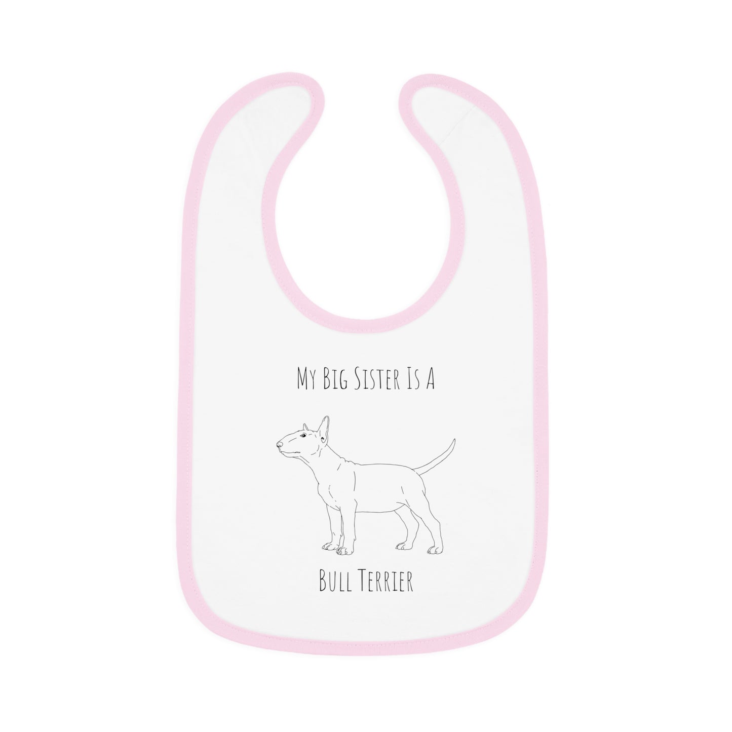 Sister Bull Terrier Baby Jersey Bib