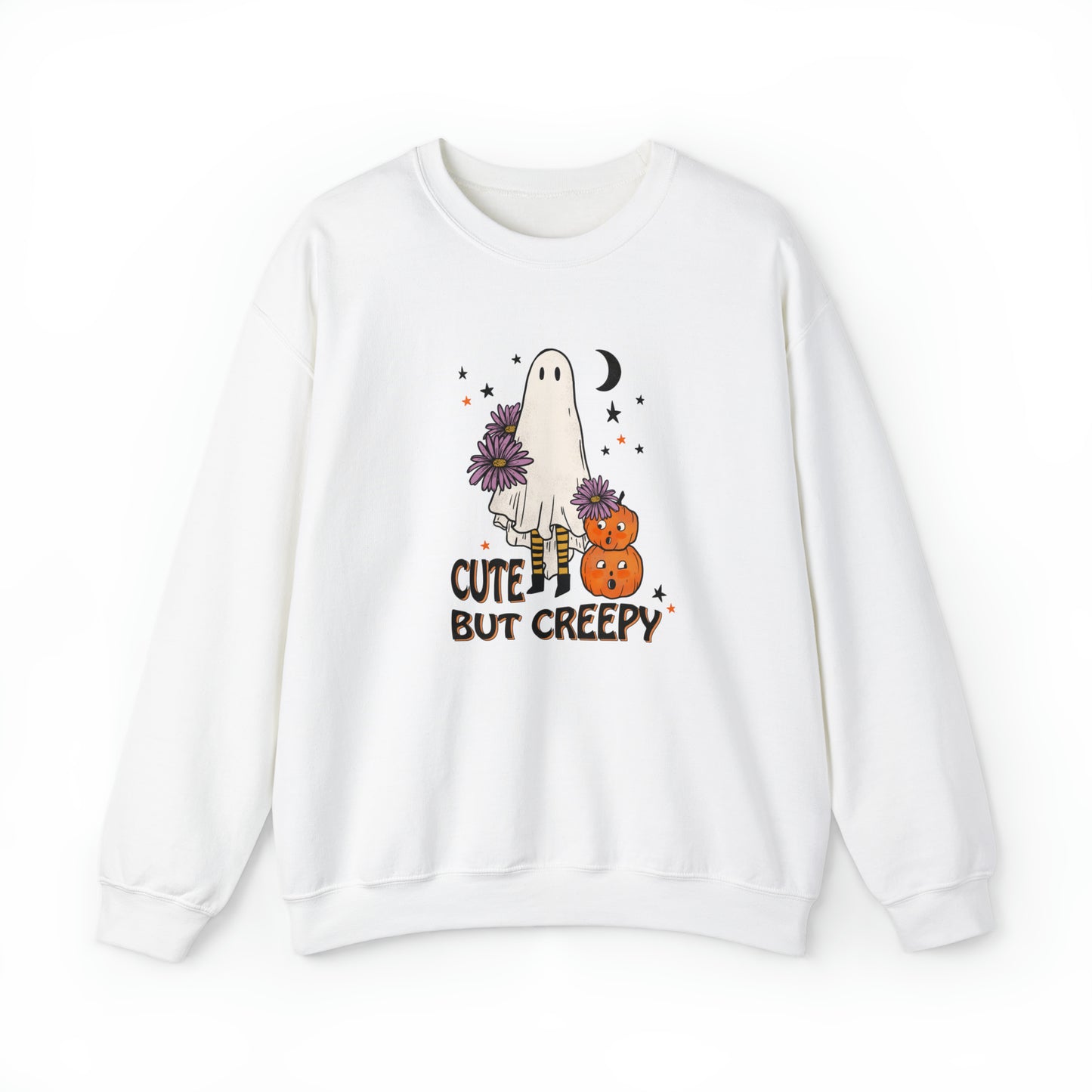 Unisex Heavy Blend™ Crewneck Halloween Ghost Sweatshirt