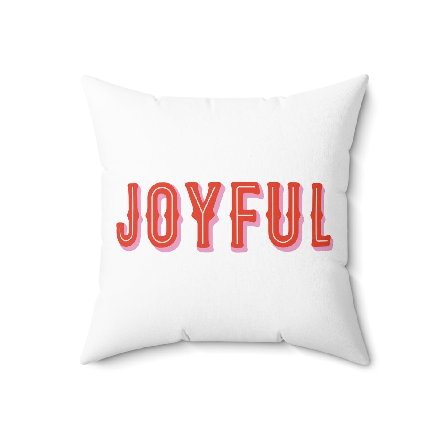 Christmas Spun Polyester Square Pillow
