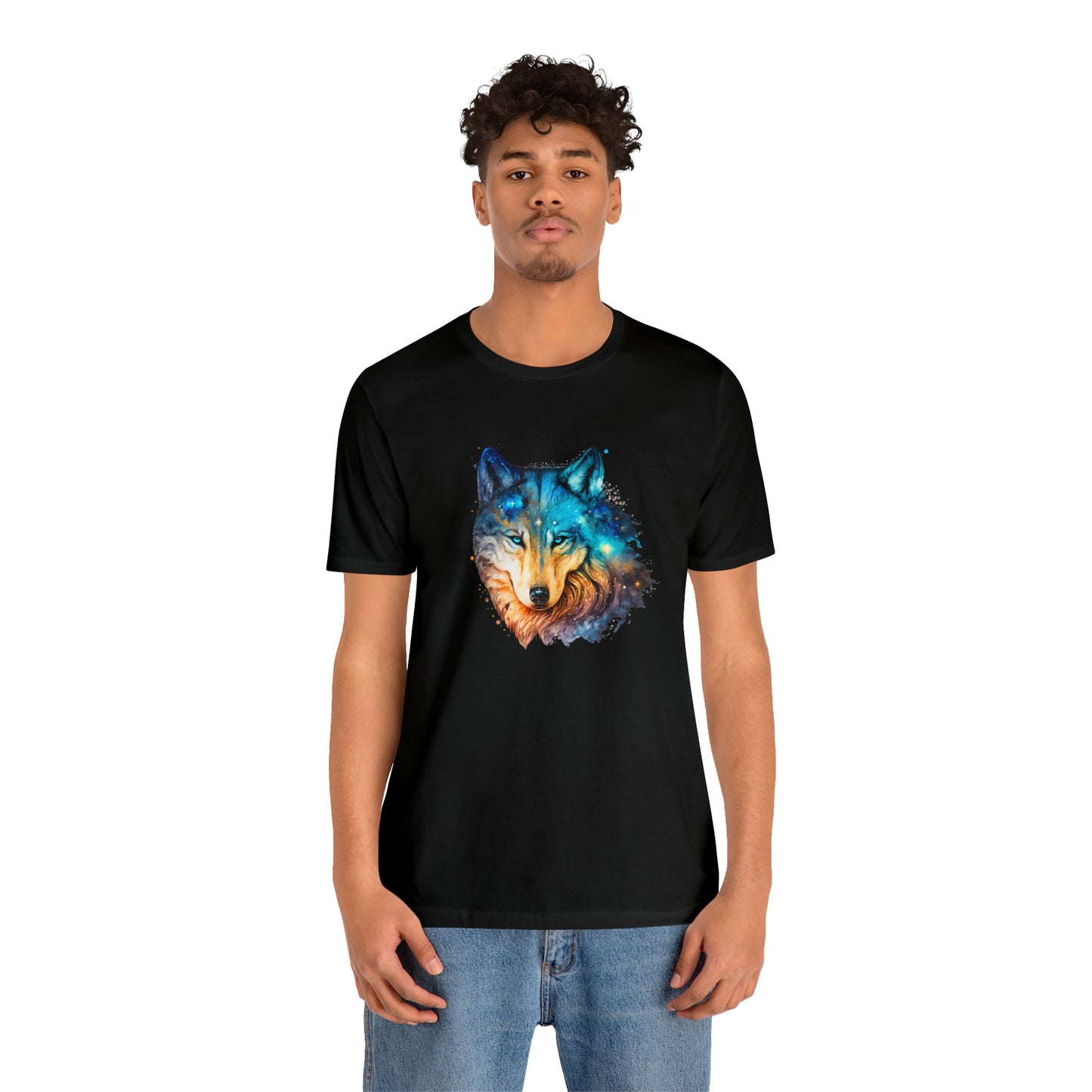 Unisex Jersey Short Sleeve Watercolor Wolf Tee