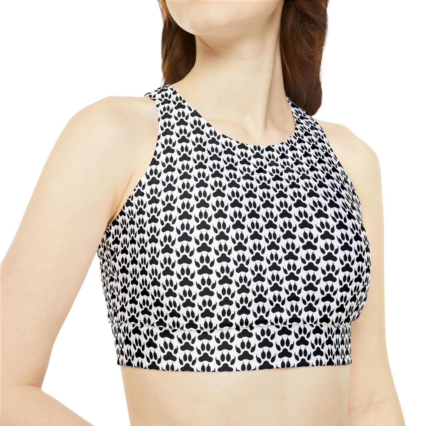 Sporty Paw Print Bikini Set