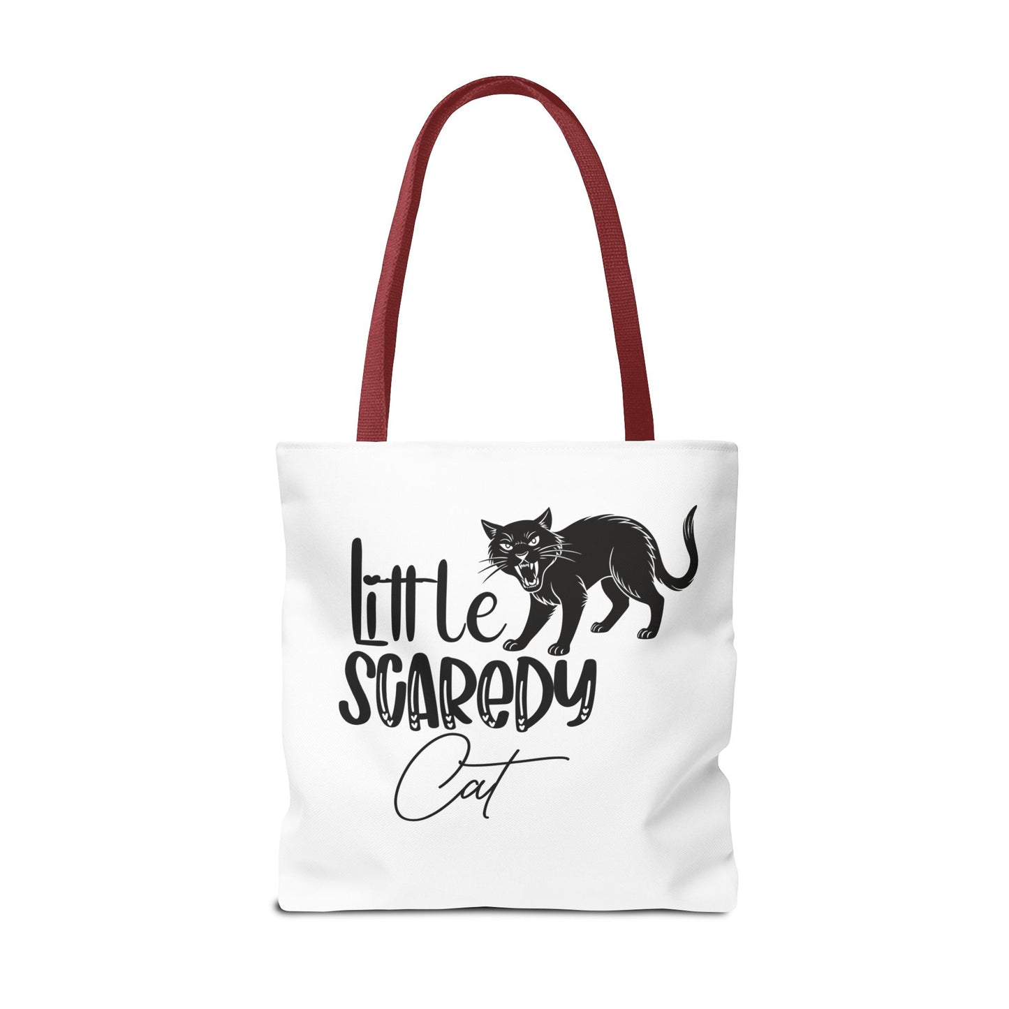Scaredy Cat Tote Bag - Purrfect for Cat Lovers, Cute Gift for Halloween, Daily Use, Eco-Friendly, Pet Accessory, Funny Cat Humor