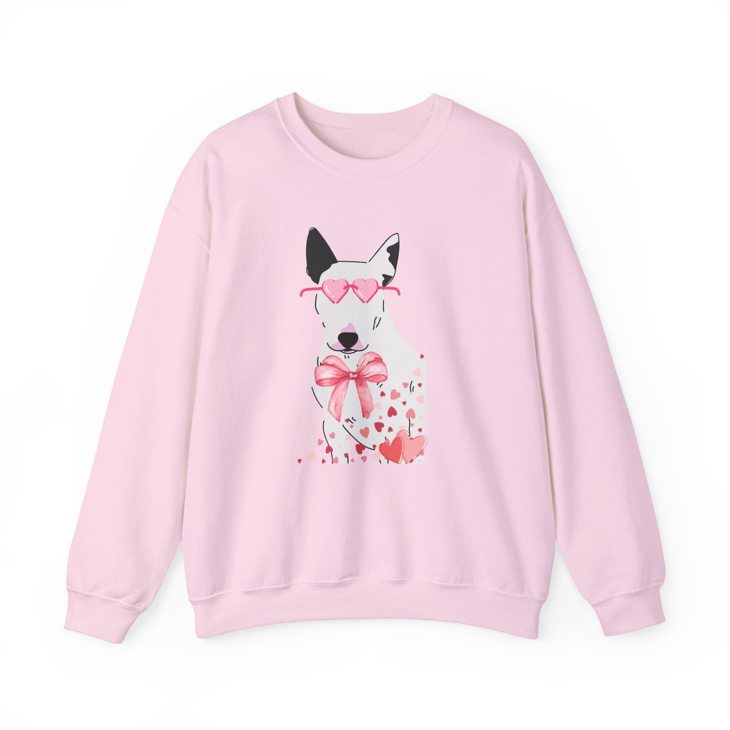 Bull Terrier Heart Sunglasses Sweatshirt