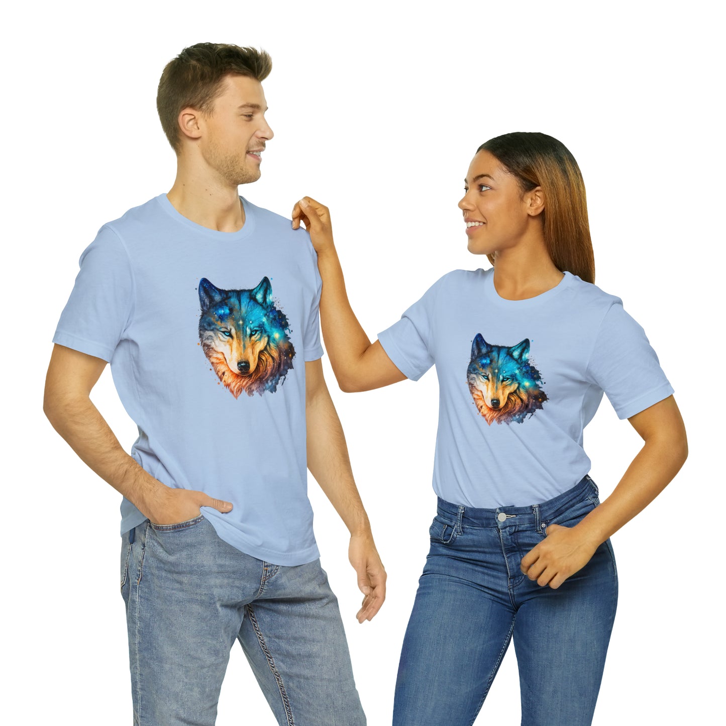 Unisex Jersey Short Sleeve Watercolor Wolf Tee