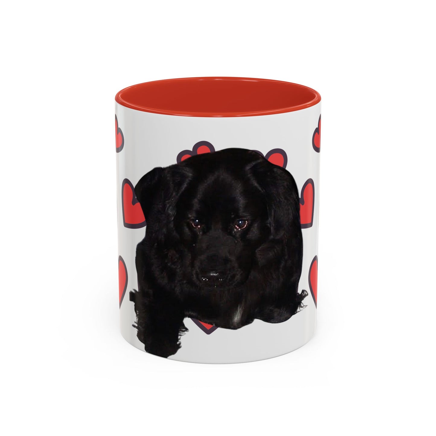 Cute Dog Lover's Accent Coffee Mug - Perfect Gift for Pet Owners, Valentine's Day, Birthdays, Dog Enthusiasts, Home & Office