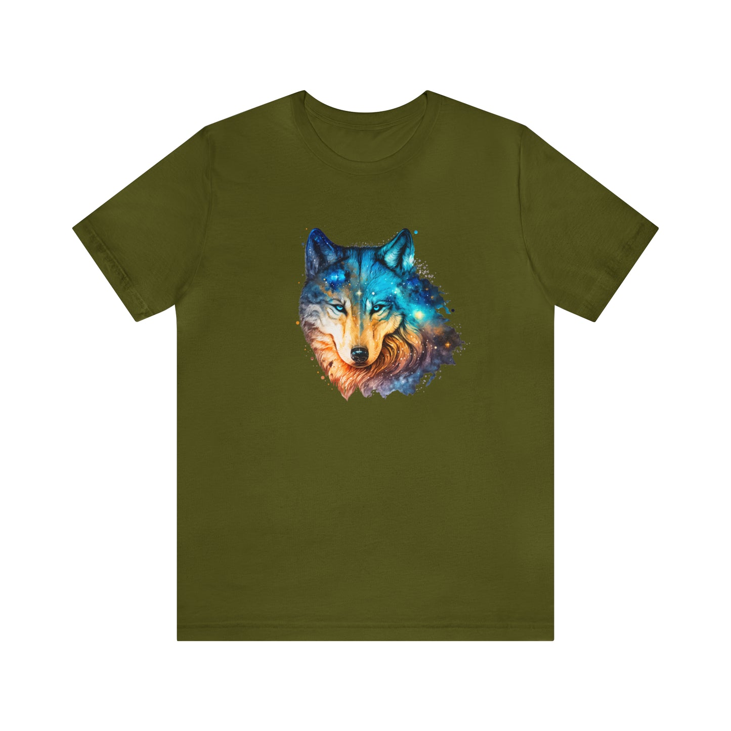Unisex Jersey Short Sleeve Watercolor Wolf Tee