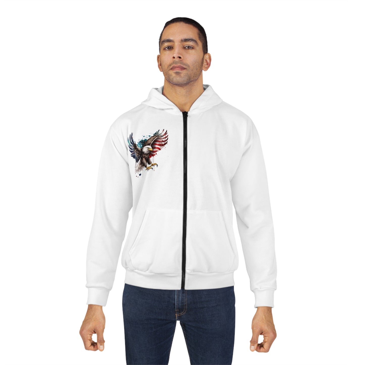 Eagle Unisex Zip Hoodie (AOP)