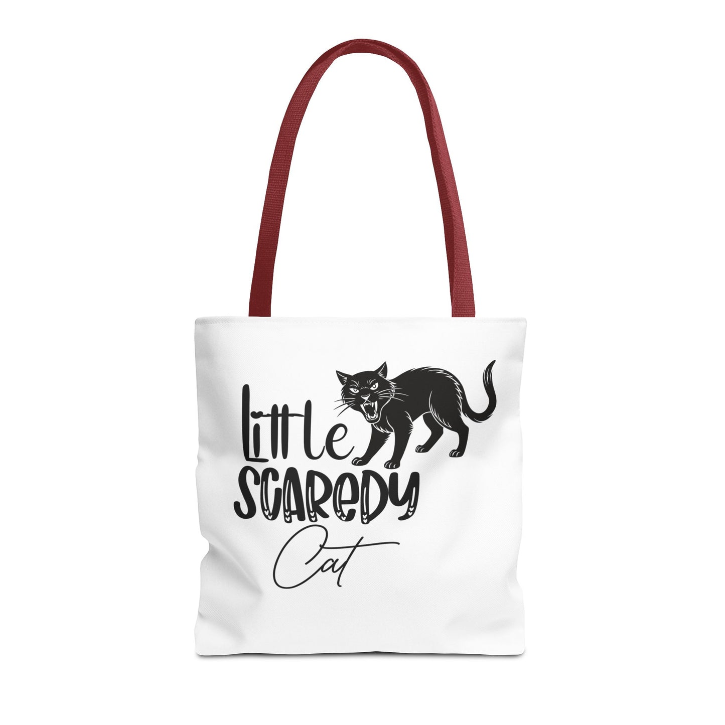 Scaredy Cat Tote Bag - Purrfect for Cat Lovers, Cute Gift for Halloween, Daily Use, Eco-Friendly, Pet Accessory, Funny Cat Humor