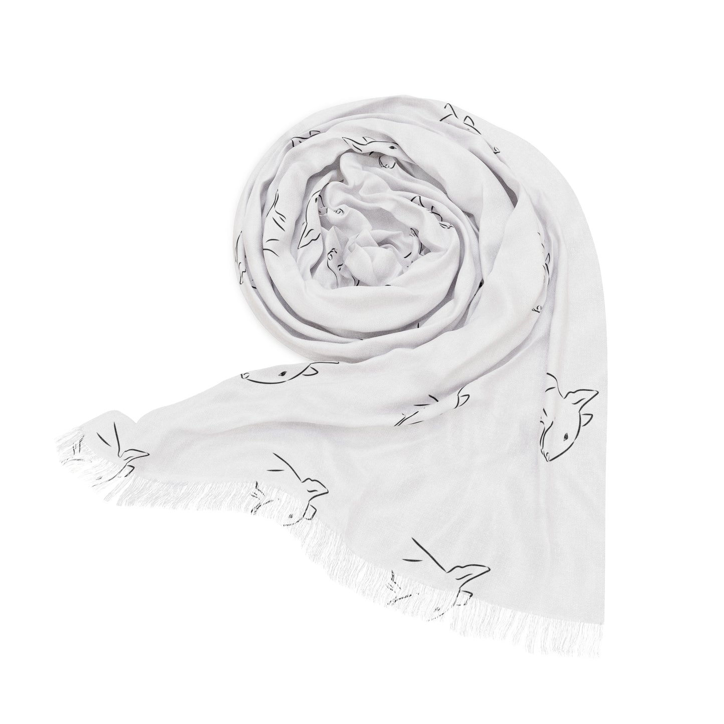 Light Bull Terrier Scarf