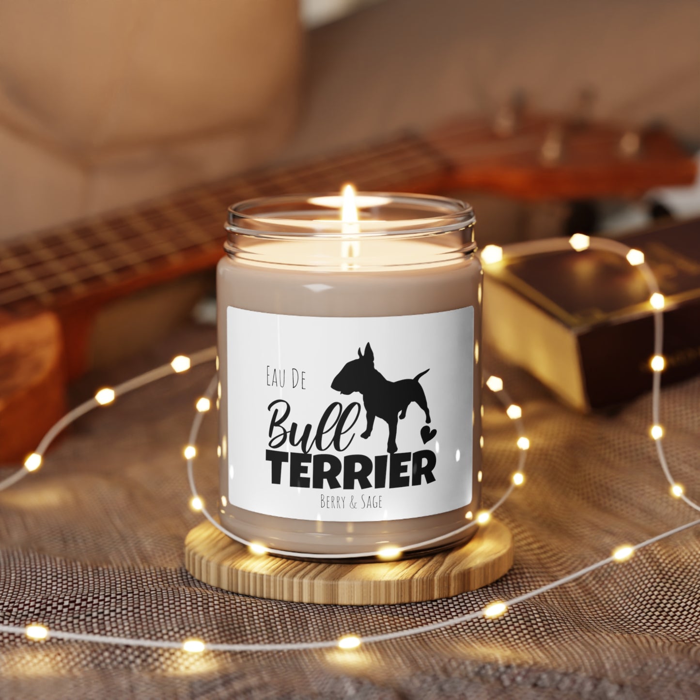Eau De Bull Terrier Scented Soy Candle, 9oz