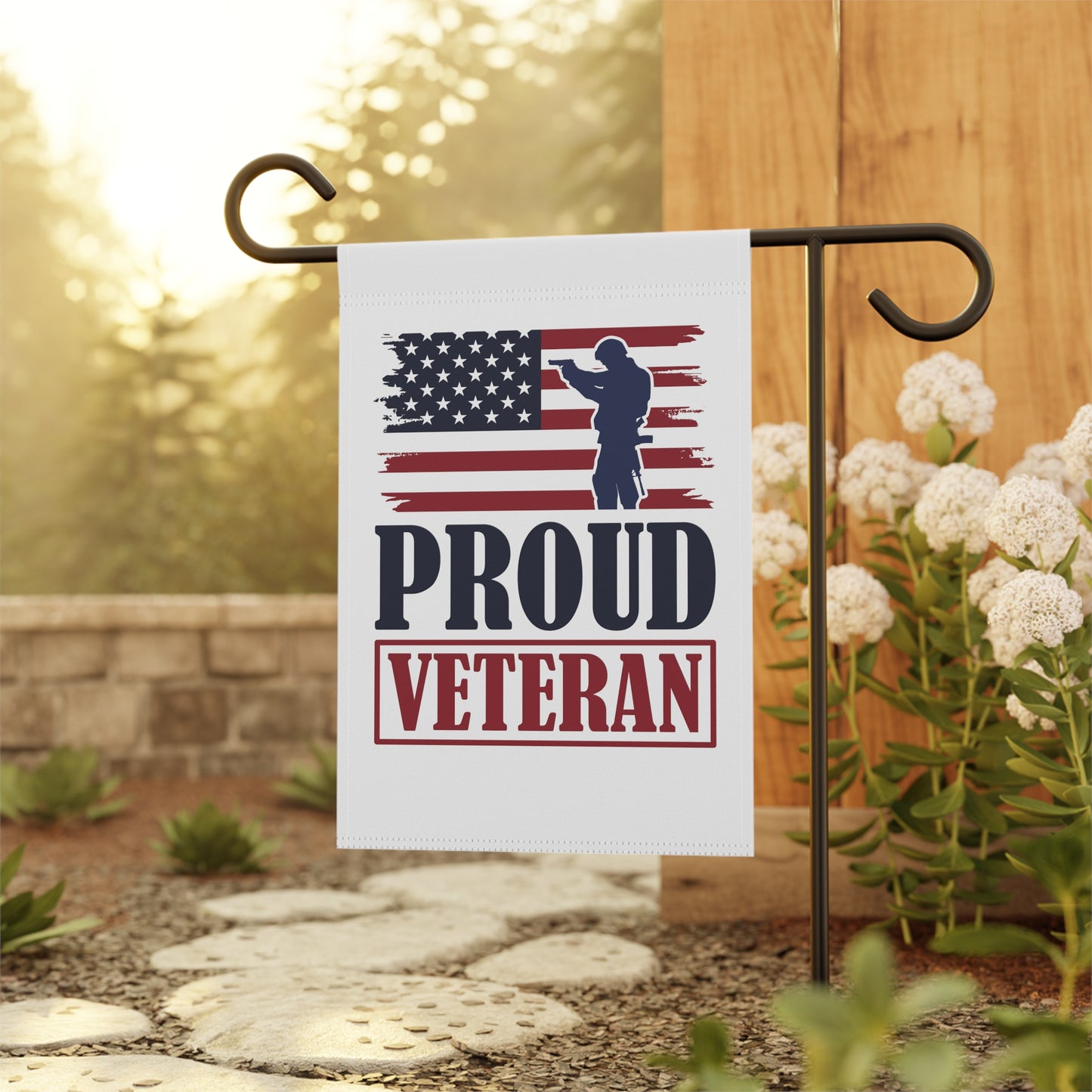 Proud Veteran Garden & House Banner