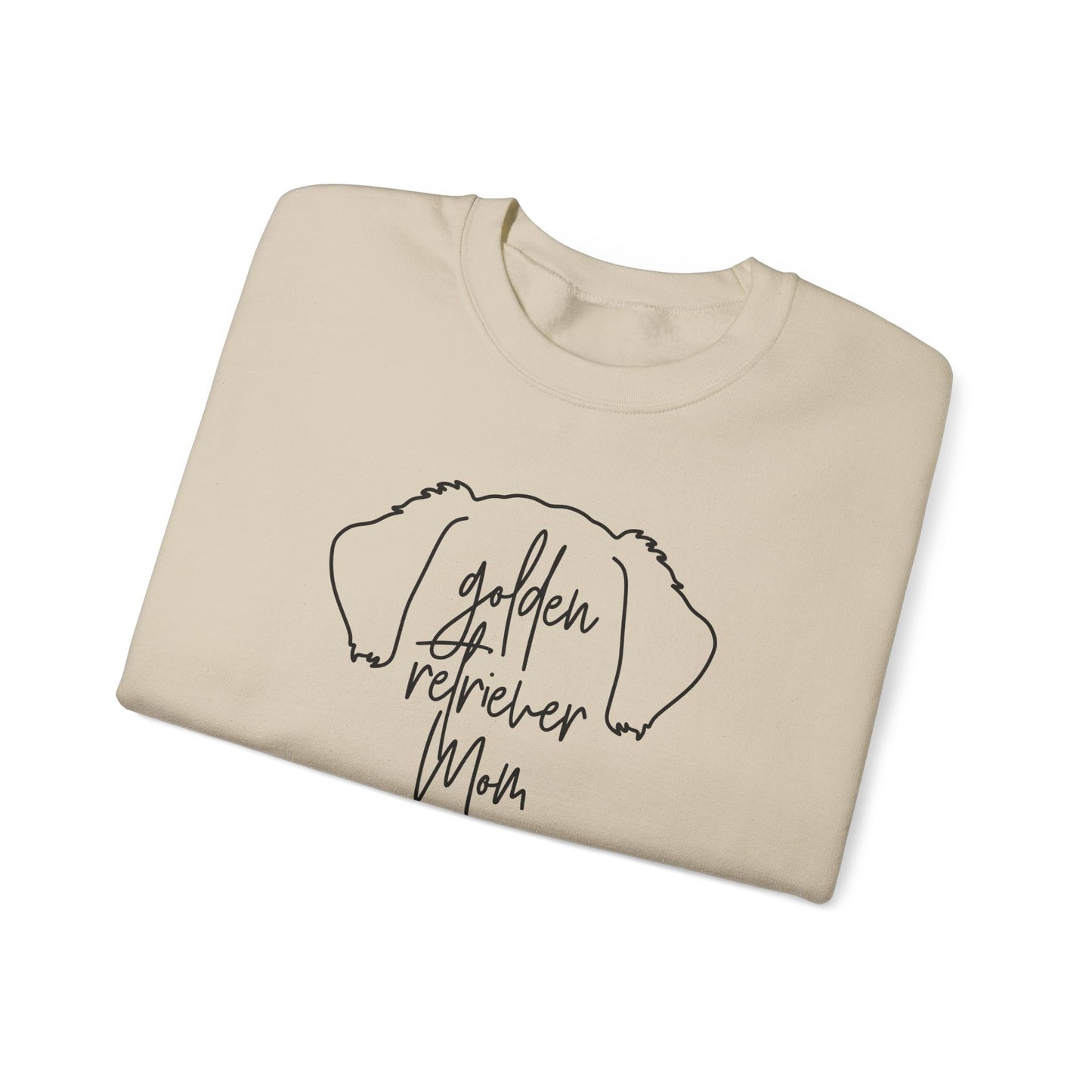 Golden Retriever Outline Unisex Heavy Blend™ Crewneck Sweatshirt
