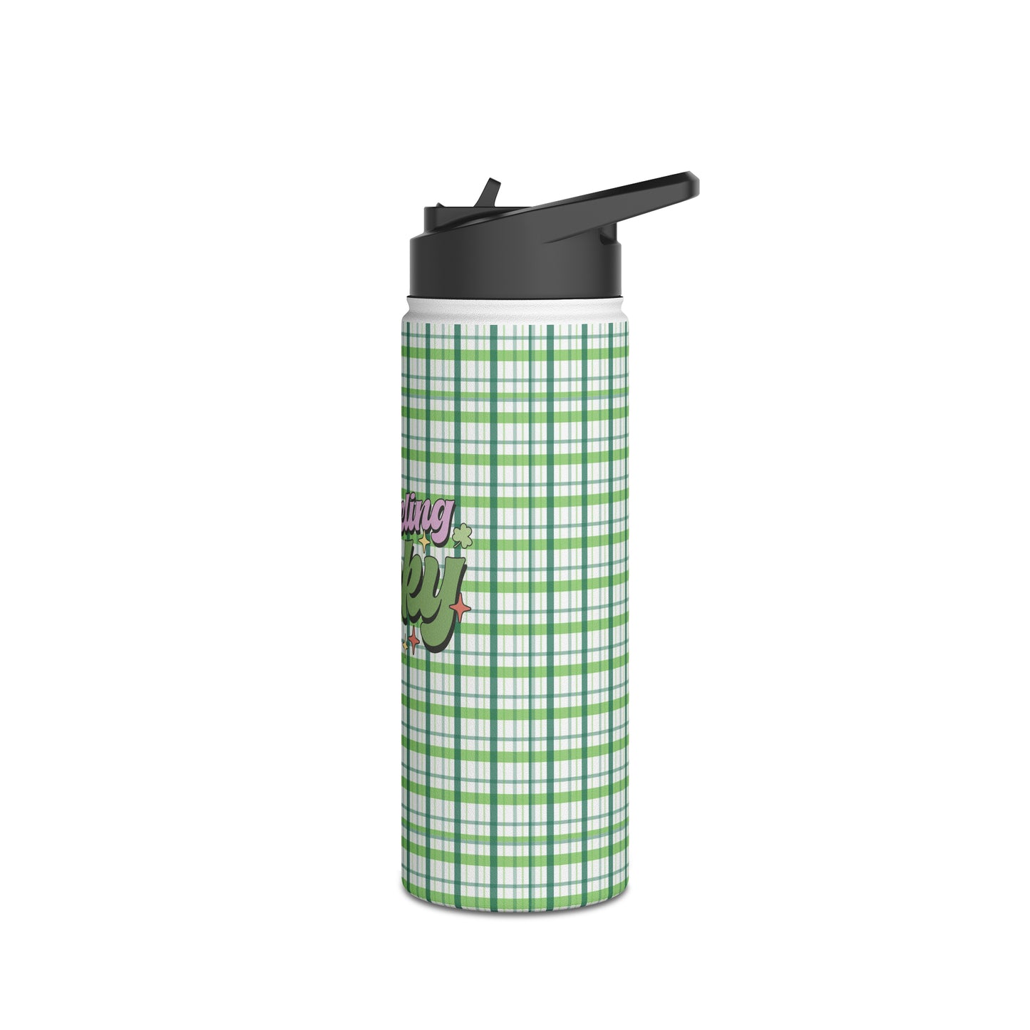 St. Patrick's Day Stainless Steel Water Bottle, Standard Lid