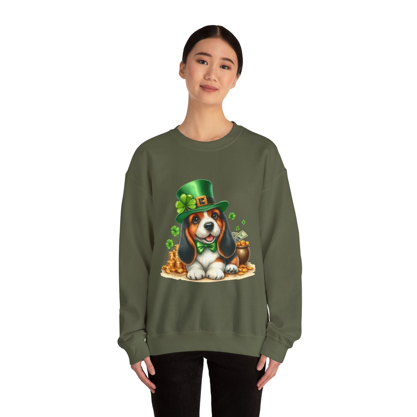Beagle Puppy Leprechaun Unisex Sweatshirt