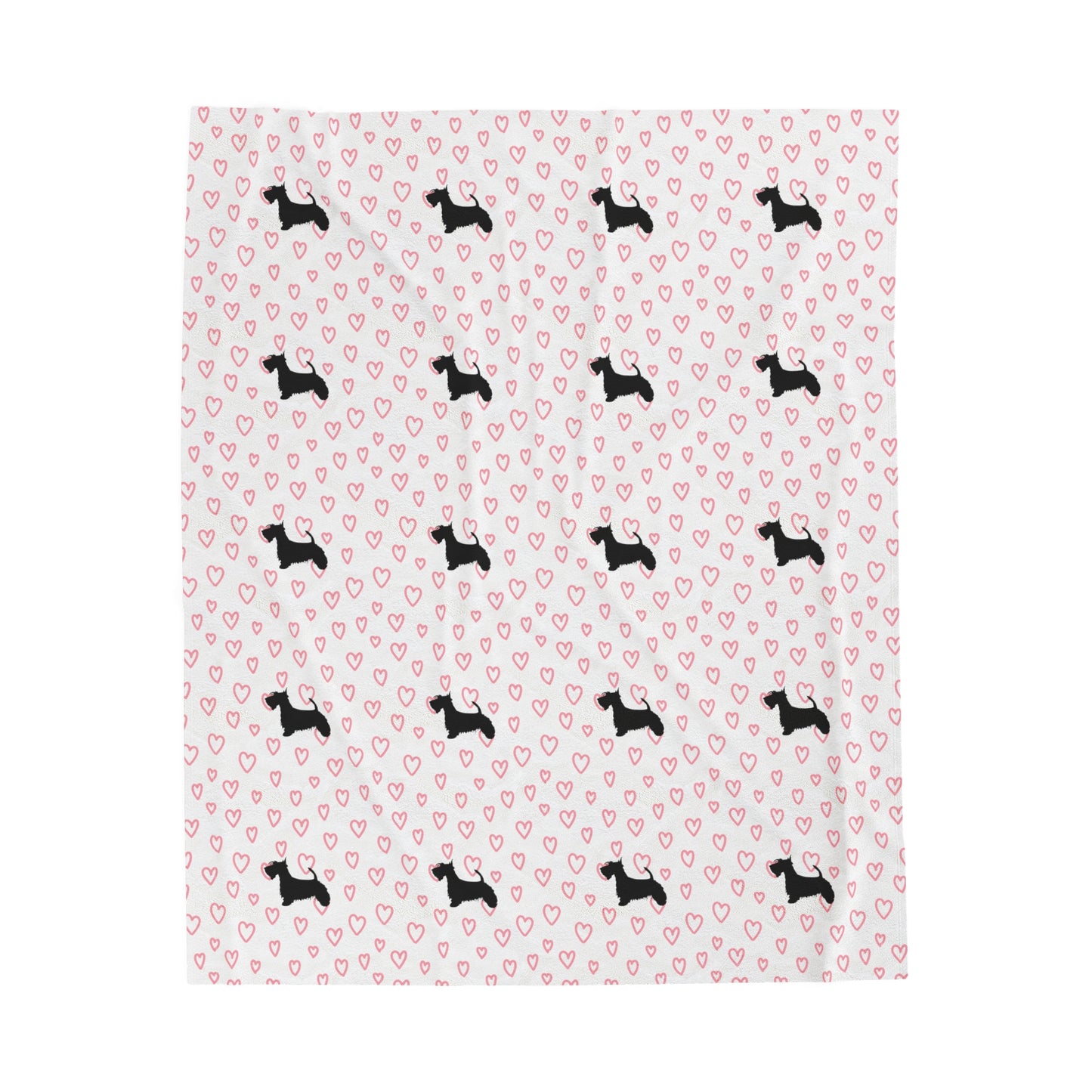Scottish Terrier Velveteen Plush Blanket