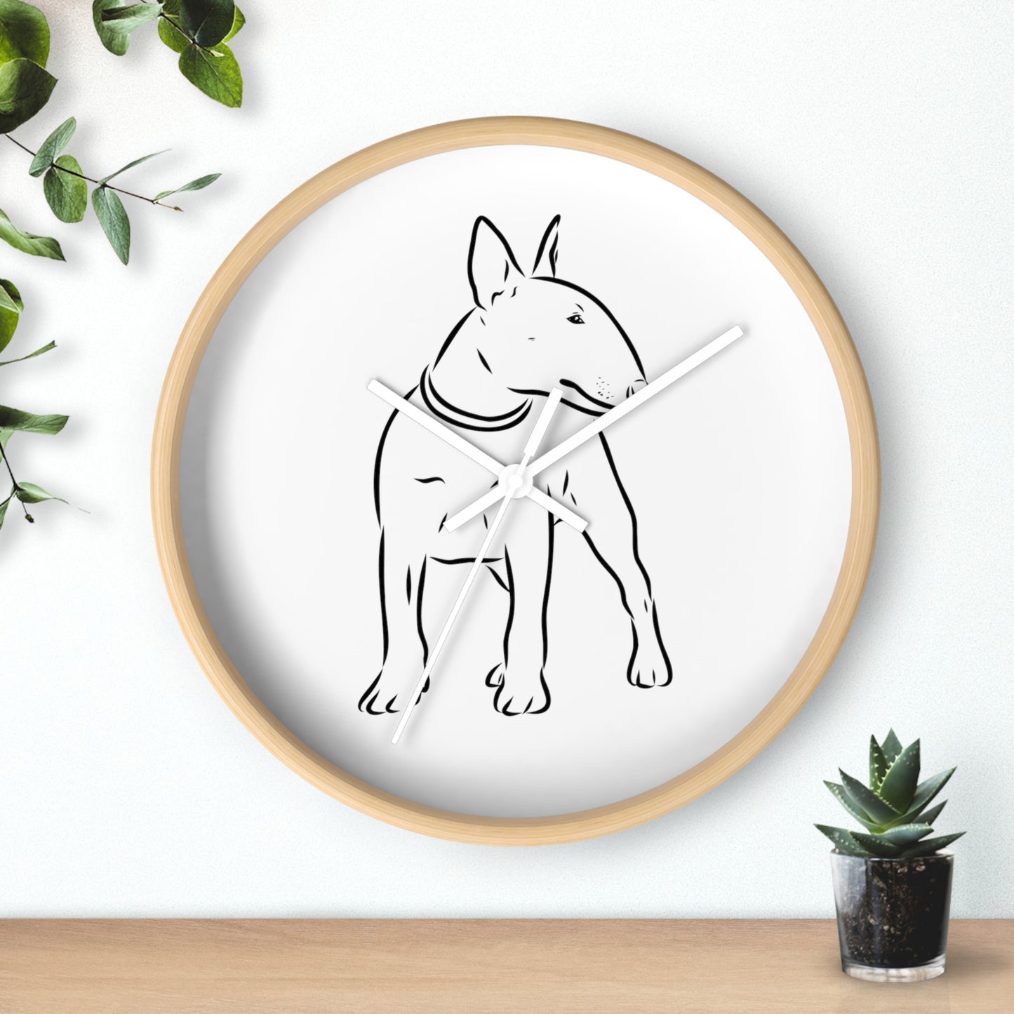 Bull Terrier Wall Clock