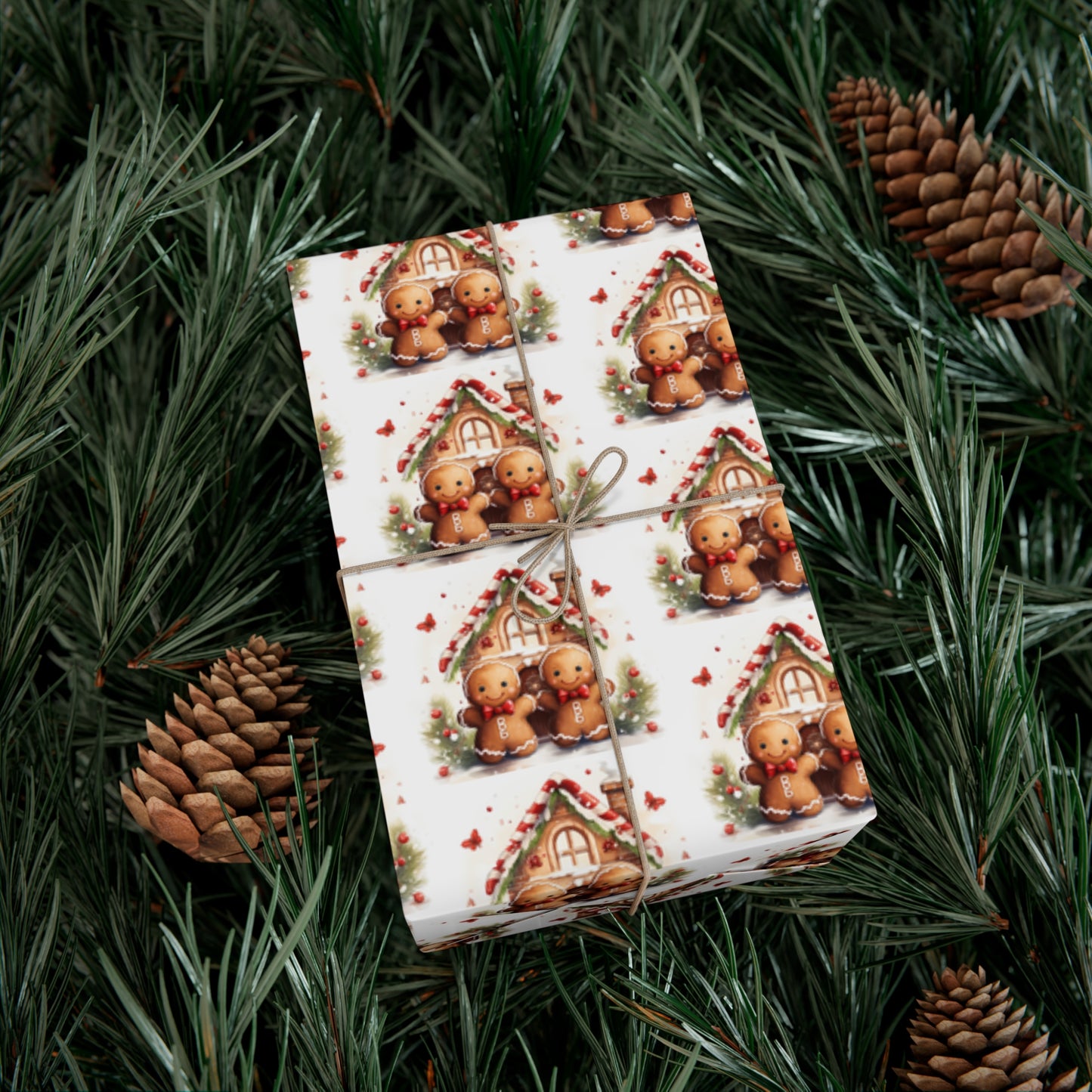 Gingerbread Gift Wrap Papers