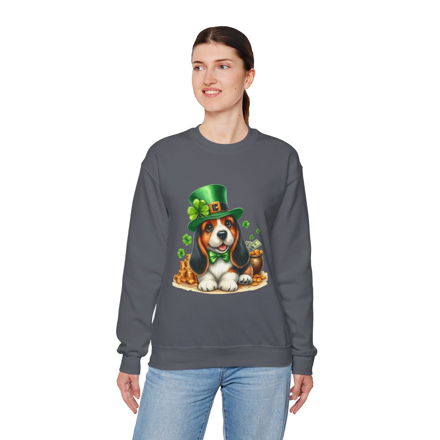 Beagle Puppy Leprechaun Unisex Sweatshirt