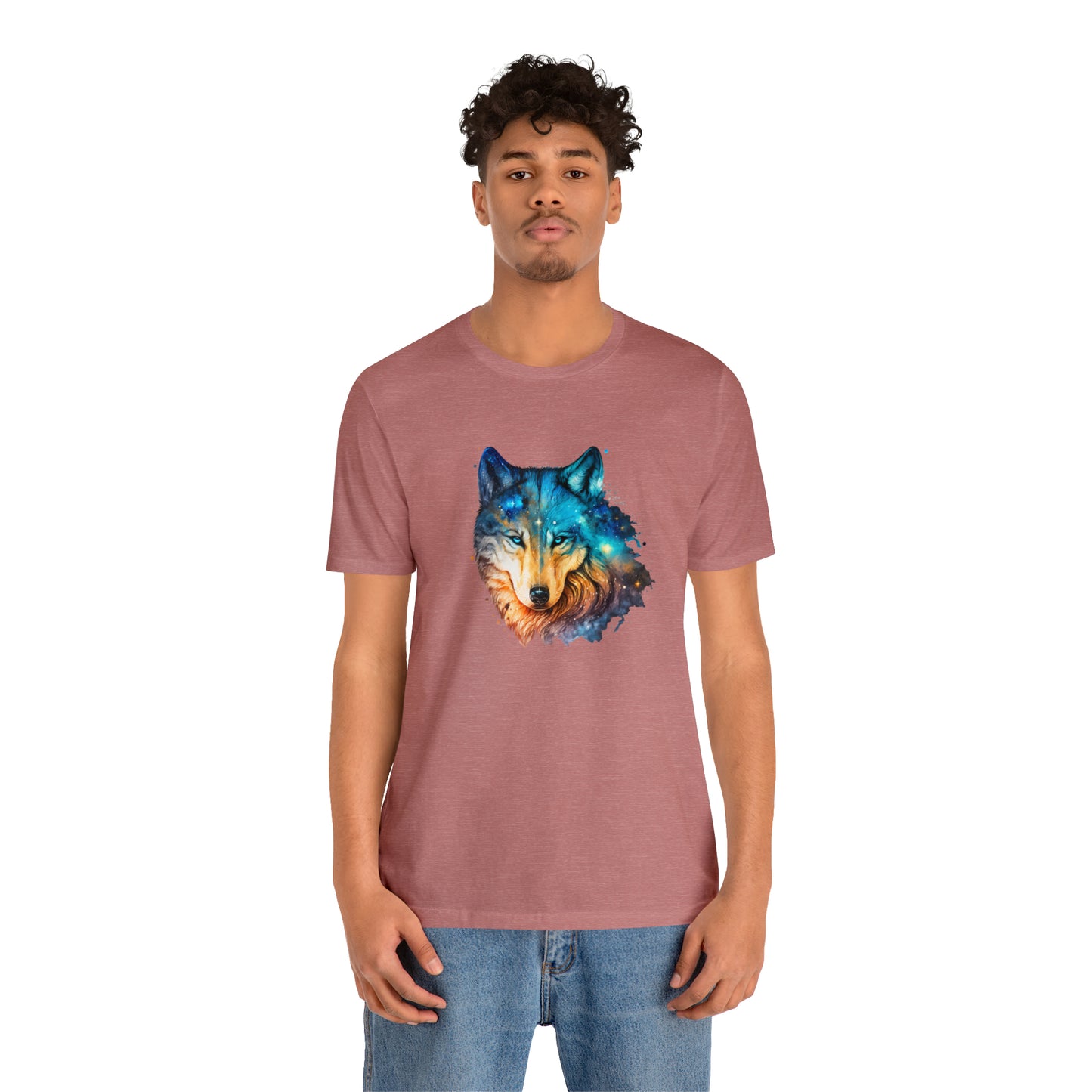 Unisex Jersey Short Sleeve Watercolor Wolf Tee