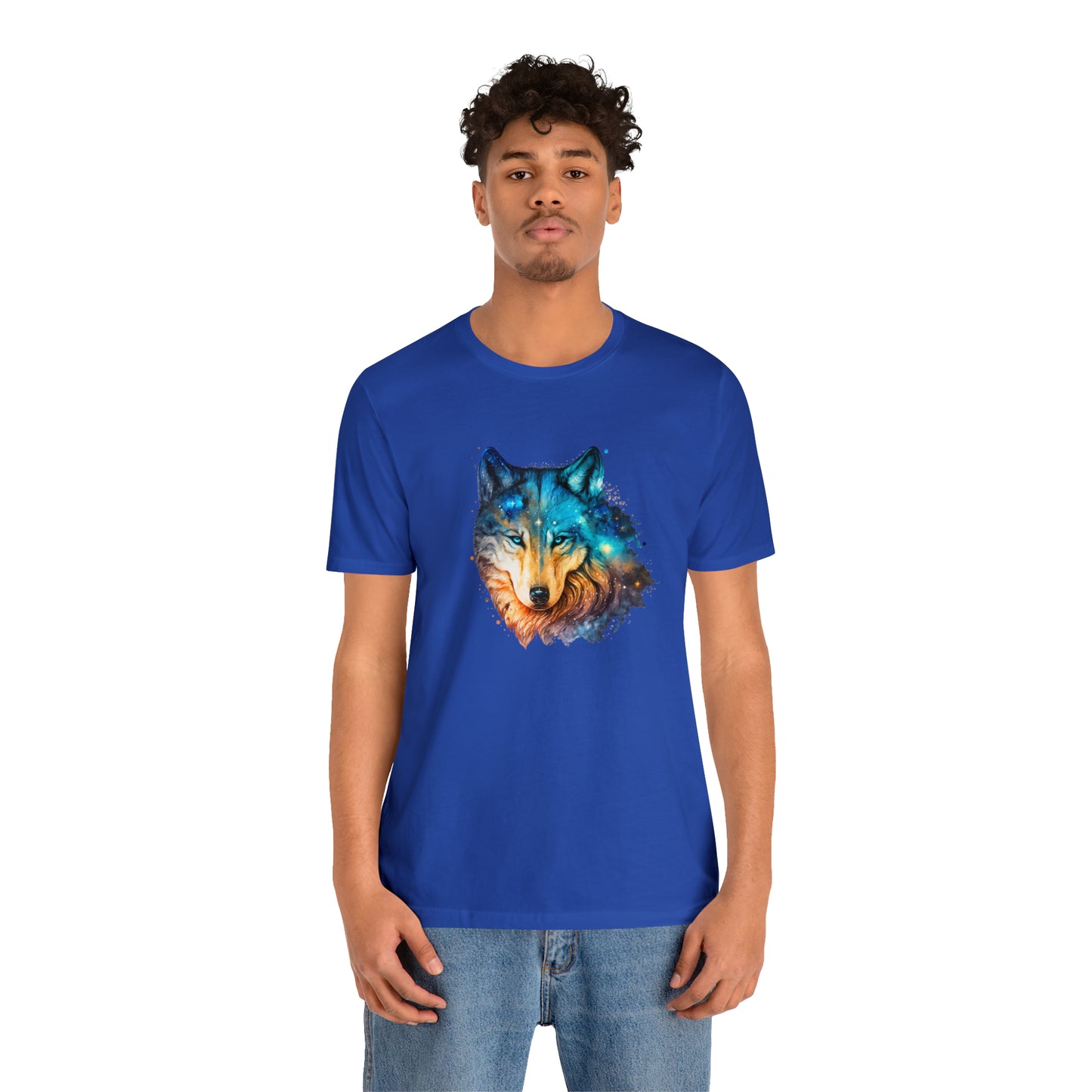 Unisex Jersey Short Sleeve Watercolor Wolf Tee