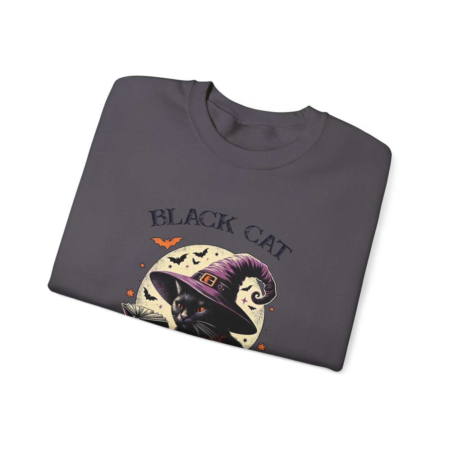 Black Cat Unisex Heavy Blend™ Crewneck Sweatshirt