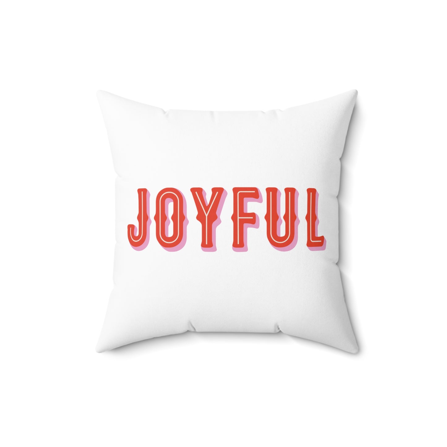 Christmas Spun Polyester Square Pillow