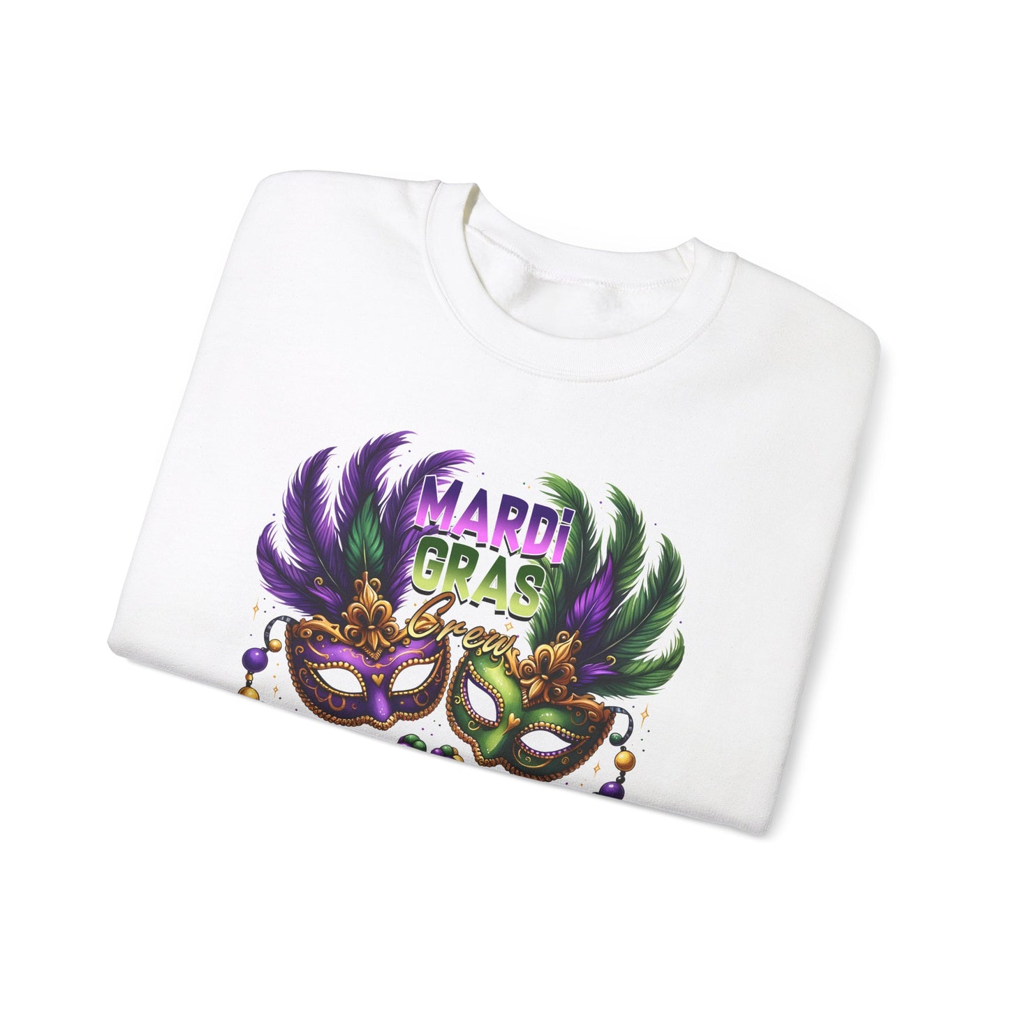 Mardi Gras Masks Unisex Heavy Blend™ Crewneck Sweatshirt