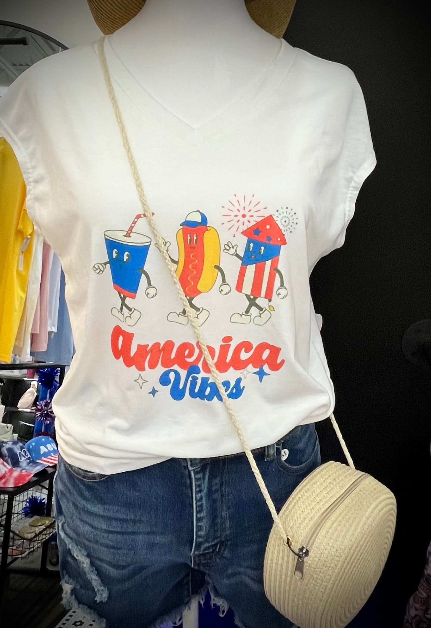 America Vibes Vintage Style Character Shirt