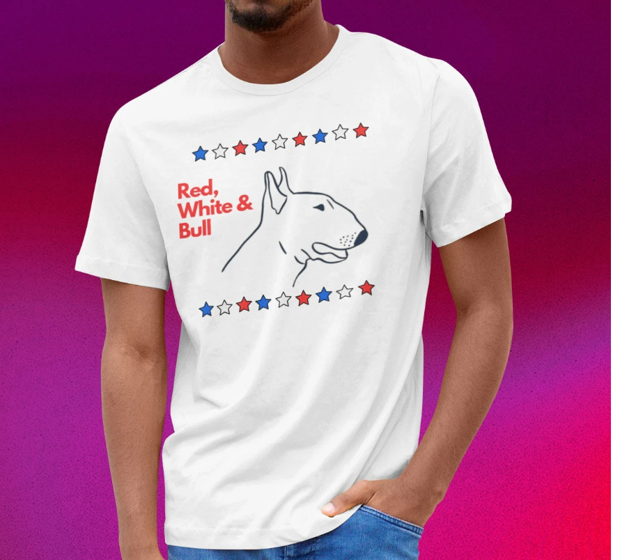 Red, White, & Bull Shirt
