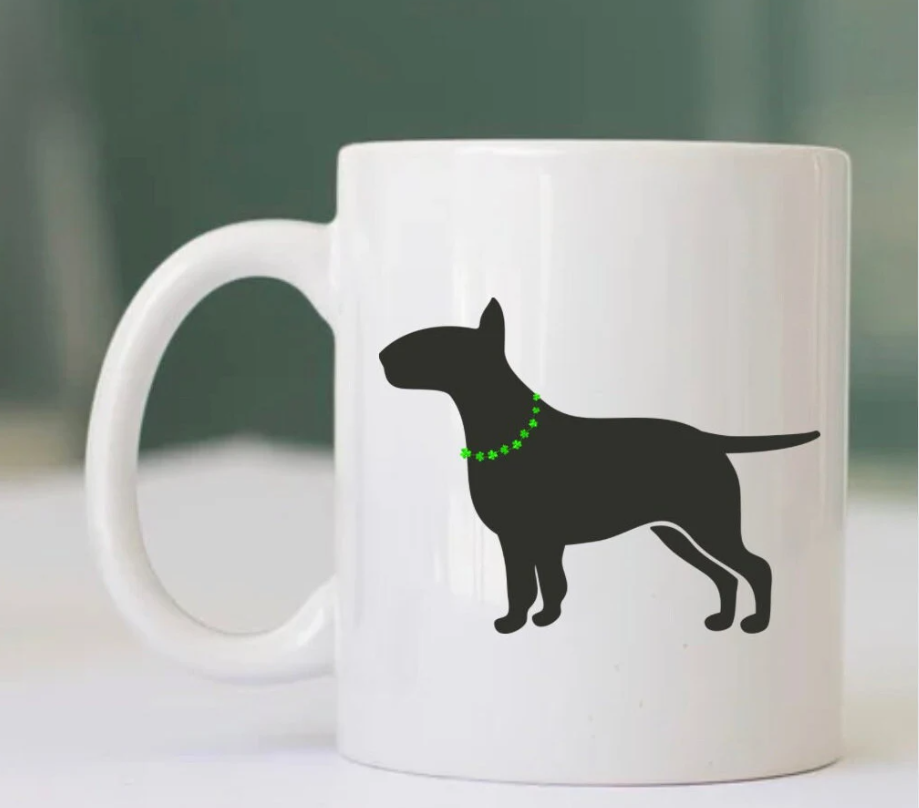 St. Patrick's Day Bull Terrier Mug