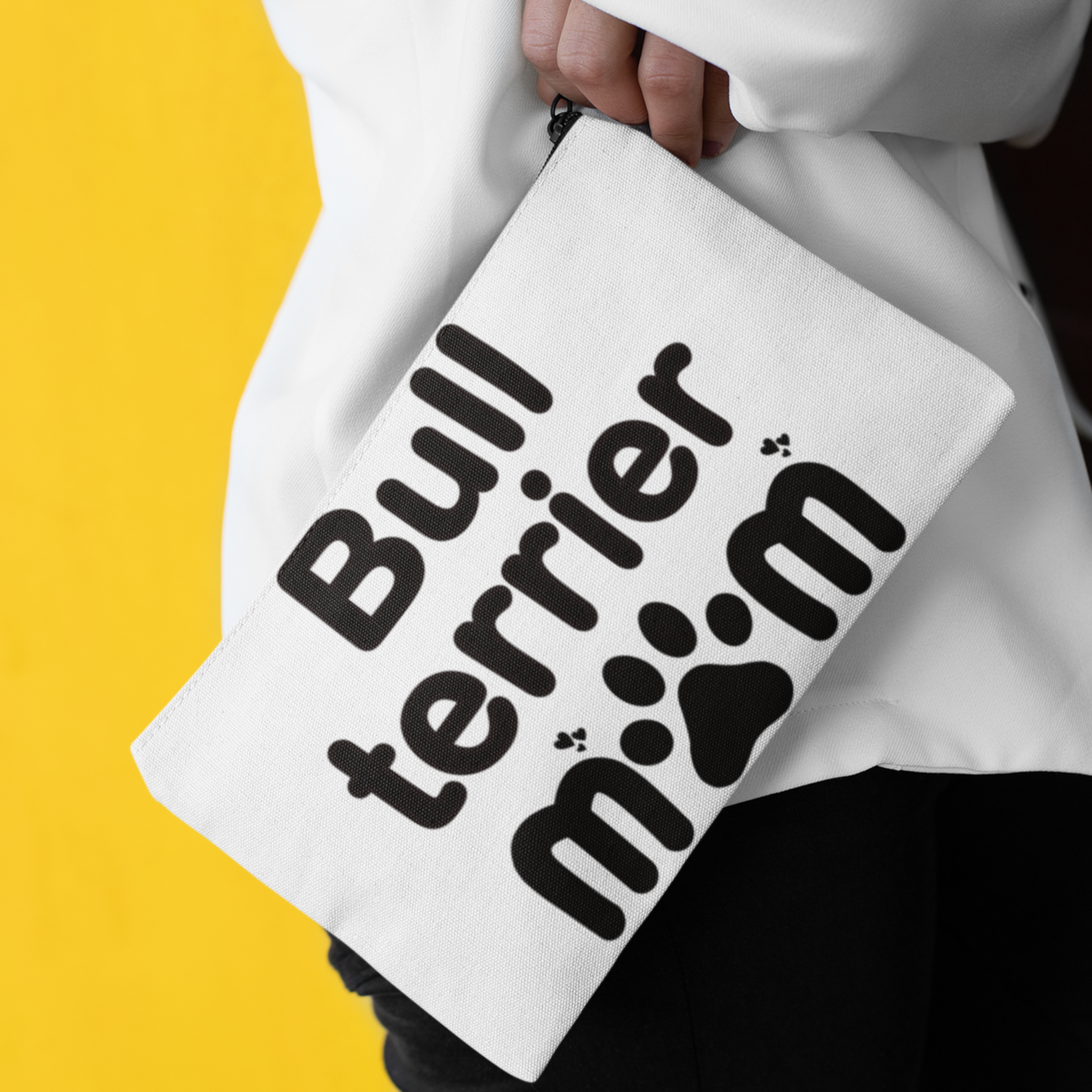Bull Terrier Mom Zip Pouch