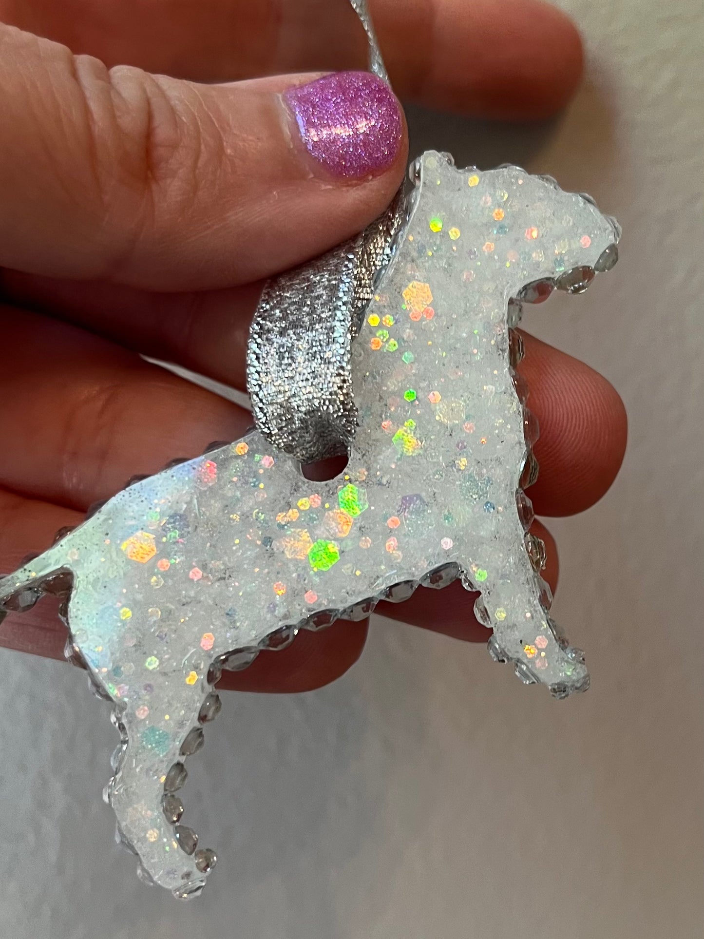 Bull Terrier Bling Ornament