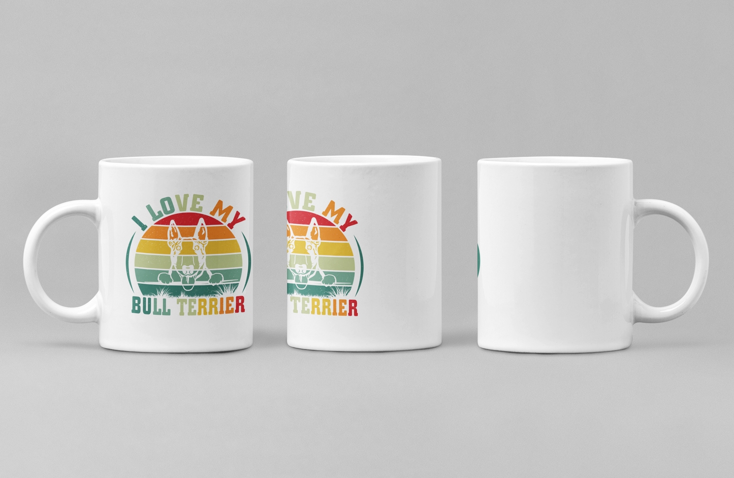 I Love My Bull Terrier Mug