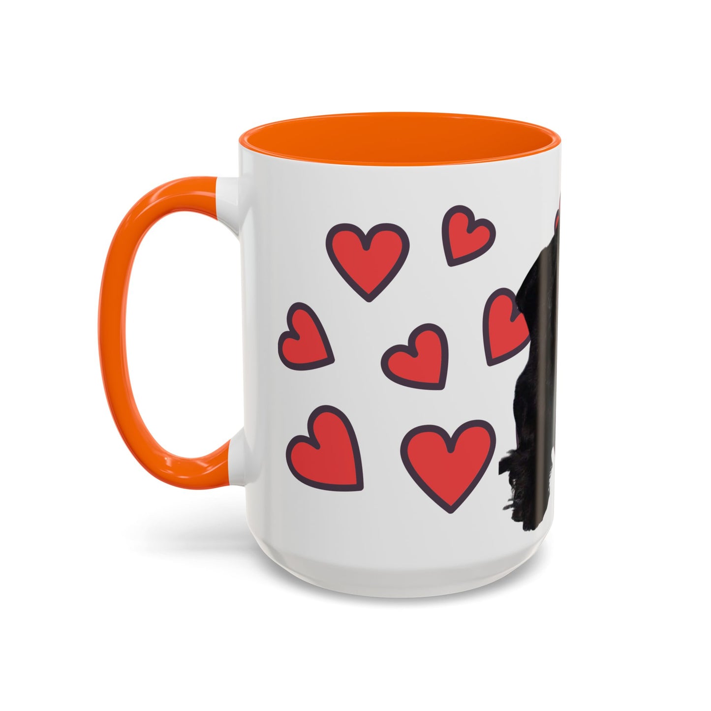 Cute Dog Lover's Accent Coffee Mug - Perfect Gift for Pet Owners, Valentine's Day, Birthdays, Dog Enthusiasts, Home & Office