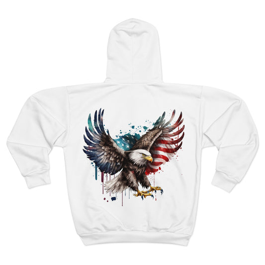 Eagle Unisex Zip Hoodie (AOP)
