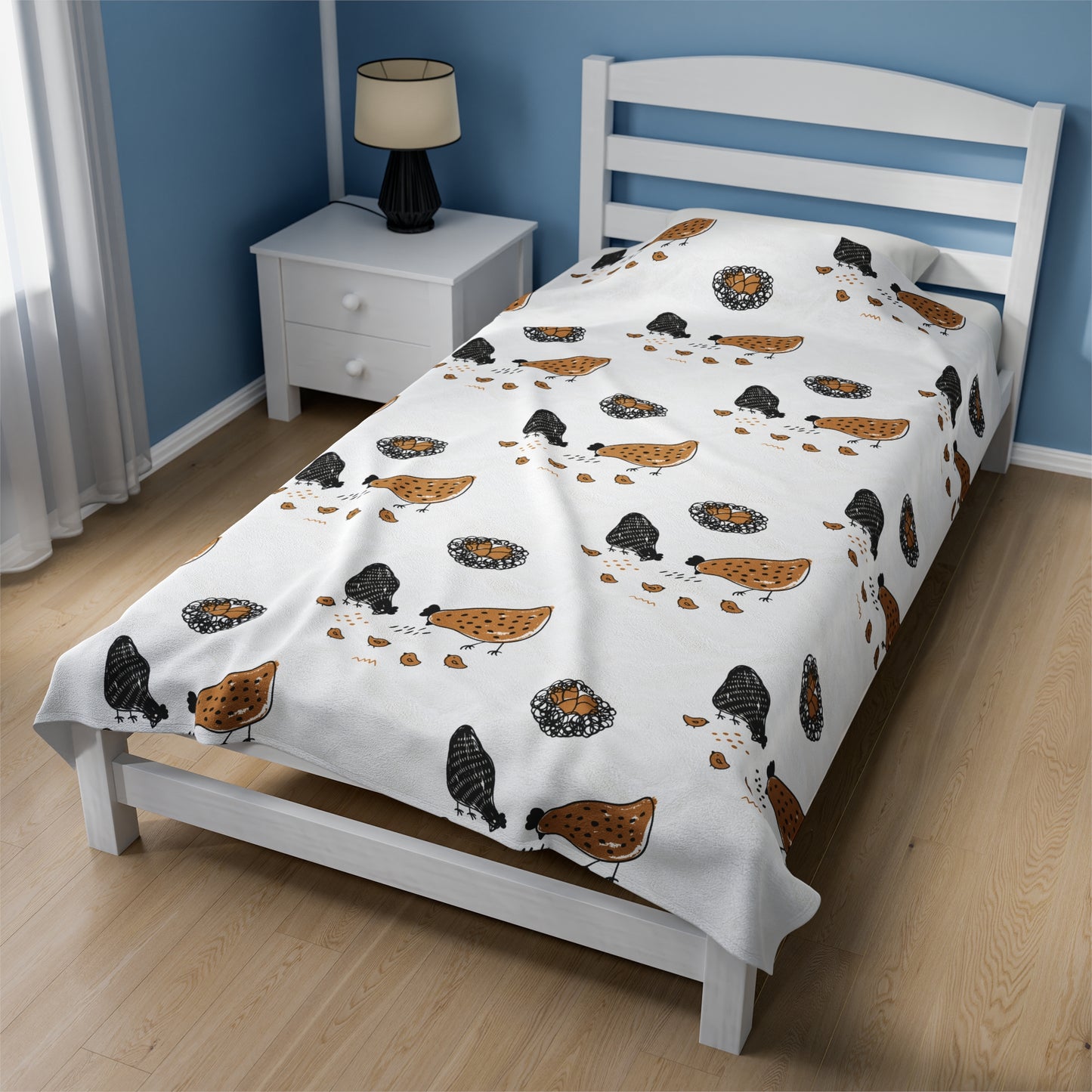 Chicken Velveteen Plush Blanket